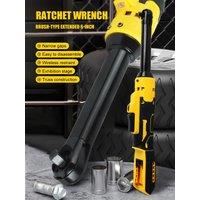 6-Inch Extension High Torque Electric Wrench 21V Lithium-Ion 3/8″ Ratchet Wrench Ratchet Tool Compatible with Dewalt or Makita