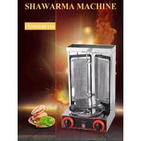 Shawarma Grill Machine Gas Broiler Machine Gas Doner Kebab Vertical Automatic Rotating BBQ Grill Fast Heating