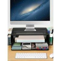 Computer Monitor Stands with Drawers and Pen Holder, Desk Accessories & Workspace Desk Organizers, Monitor Stand