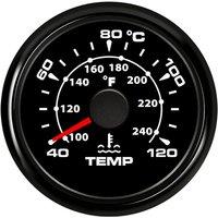 Auto 52mm Water Temperature Gauges 287.4~22.4ohm Pointer Water Temp Meters 40~120℃ with Red Blue Green Yellow Backlight 9-32vdc