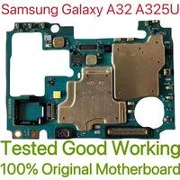 Original Unlocked Main Board For Samsung Galaxy A32 A325U Mainboard Motherboard Unlocked With Chips Circuits Flex Cable