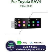 For Toyota RAV4 1994-2000 1 Din Android Radio Carplay Android Auto 6.86 Stereo Car Multimedia Head Unit GPS Navigation