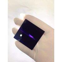 Square Shape Size 200x200x3mm Black Color 254nm UV Pass Filter Optical Glass ZWB3 For LED Lamp