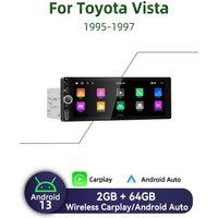 For Toyota Vista 1995-1997 1 Din Android Radio Carplay Android Auto 6.86 Stereo Car Multimedia Head Unit GPS Navigation