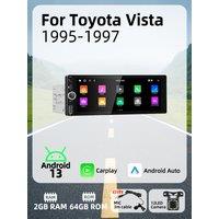 1 Din Radio for Toyota Vista 1995-1997 6.86" Screen Stereo Head Unit Autoradio Car Multimedia Carplay Android Auto Android