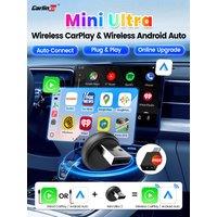 2025 CarlinKit Mini Ultra3 2-In-1 Wireless Adapter Wireless Android Auto CarPlay USB Dongle Plug &Play Spotify Waze For OEM Cars
