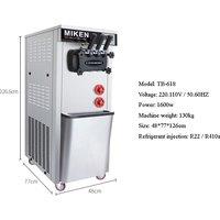 2025 Wholesale Commercial Floor Stand Professional 25L/ H Ice Cream Maker Stainless Steel 3 Flavors Nozzles Ice Cream Machine