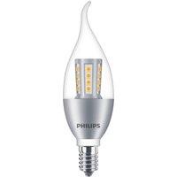 Philips LED Candle E14 Screw 4.5W 6.5W Crystal Bulb B35 BA35 Fashion Silver/Golden Base 2700K Warm Soft Home Chandelier Light