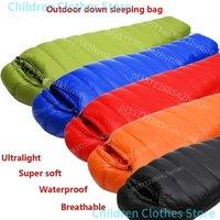 New Winter Autumn Mummies Ultra Light Down Sleeping Bag Outdoor Travel Camping Nylon White Duck 400-1200g