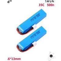 500mAh 2S1P 7.4V lithium battery 35C For BETAFPV LiteRadio 2 SE handle remote control Drone cell 61*16*13mm