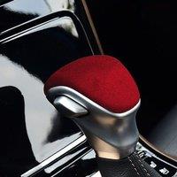 Alcantara Suede Auto Parts Gear Shift Knob Cover Stick Head Protector Car Interior Accessories Trim For KIA K3 Sportage KX1