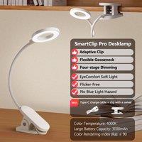 Philips SmartClip Pro Portable Desk Lamp 4000K Comfort White Rechargeable Table Light 4-level Dimming 3000mAH Adjustable 66264