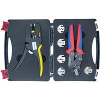 SN-58B Ratchet Type Anti-Slip Handle Crimping Pliers Includes a set of five jaws for automotive terminal crimping pliers