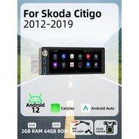 Wireless Carplay Autoradio 6.86 1Din Radio Android Car Multimedia for Skoda Citigo 2012-2019 Stereo Head Unit Navigation GPS