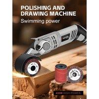 Electric Belt Sander Drawing Machine Portable Stainless Steel Drawing Machine 220V Sanding Polishing Drawing Machine