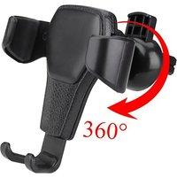 New Gravity Car Mount Holder Phone Vent Clip Mobile Battery Support Stand for Smartphones GPS Compatible with iPhone