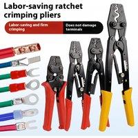 Wire Terminal Crimping Pliers for Electricians Special Manual Ratchet Type Labor-saving HS16 Cold Press Terminal Crimping Pliers