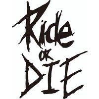 1PC/Set "Ride or Die" MTB Bike Frame Stickers - Waterproof Vinyl Decals for Bicycle & Motorcycle Accessories