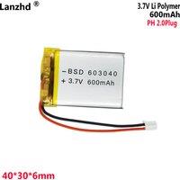 PH2.0 3.7V 303040 403040 503040 603040 703040 803040 903040 103040 123040 Lithium Lipo Li-ion Polymer Battery