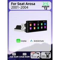 Android Car Multimedia for Seat Arosa 2001-2004 6.86 Screen 1 Din Radio Stereo Head Unit Carplay Autoradio GPS Autoradio