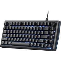 Redragon K687 Wired CNC Gasket Gaming 81 Keys Mechanical Keyboard,remium CNC Aluminum Board, Easy-Control Knob