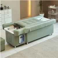High-End Salon Shampoo Chair with Electric Lift Foot Massage and Therapy Bed Features