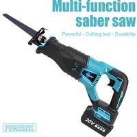 Cordless Reciprocating Saw Lightweight Portable Sabre Saw Large Capacity Handheld Sabre Saw Reciprocating Saw