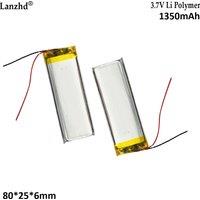 3.7V polymer battery 602580 1350mAh For portable hair dryer bicycle taillight video doorbell massage device milk suction device