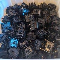 GATERON POM Series Ghost Switch Black 5pins Linear RGB Double Extension Spring For Mechanical Gaming Keyboard Custom Switches PC