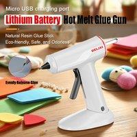 Hot Glue Gun Rechargeable Lithium Battery Compact Glue Stick Hot Melt Gun Children's Craft DIY Projects for Home Use