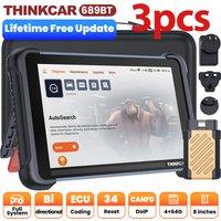 CN 3pcs THINKCAR THINKSCAN 689BT OBD2 Diagnostic Tool Support DOIP CAN FD Lifetime Free Update Bi-directional ECU Coding