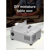 24V Mini Table Saw Multifunctional Bench Saw DIY Woodworking Circular Saw Bench Lathe Cutter Machine Desktop Cutting Machine