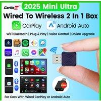 CarlinKit 5.0 Wireless Adapter Mini Ultra Wireless Android Auto & CarPlay USB Dongle For Car Upgrade WiFi Bluetooth Auto Connect