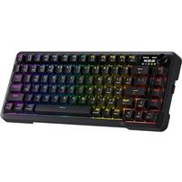 Redragon K724 PRO Wireless Gasket Gaming Hype Screen & Knob, 81-Key Mechanical Keyboard,Easy-Control 1.14 TFT Info Display
