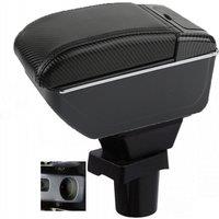 Car Ralliart Colt Armrest box central console storage case driver elbow support rest arm