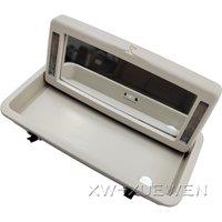 Rear Row Vanity Mirror Makeup Mirror With Light Compatible C2D19845VAE C2D4993VAE For Jaguar XJ X351 XJL5.0 508PS