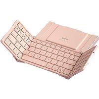 B.O.W HB166 wireless Collapsible Bluetooth keyboard with 81 keys compact and portable with numeric keys rechargeable