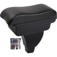Mitsubishi Pajero Mini Armrest box central console storage case driver elbow support carbon fibre