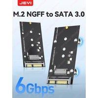 JEYI M.2 NGFF to SATA 3.0 Adapter Magnetic Card - 6Gbps High Speed Transfer for 2230/42/60/80 SSDs Support to 2TB Capacity