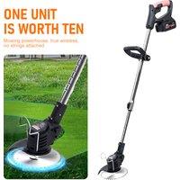 Multifunctional Electric Lawn Mower Rechargeable Weed Trimmer Portable Home Garden Lawn Trimmer Lithium Battery Weeder