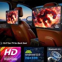 15.6 Inch 4G WIFI Car Headrest Monitor Android 11 Tablet PC HD 1080P/Bluetooth/HDMI/Mirror Link/Miracas 3G+32GB Monitor Headrest