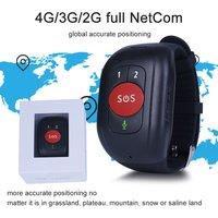 4G Elderly SOS GPS Tracker GPS Watch Tracking Wristband Bracelet Emergency Alarm GPS Tracking Heart Rate Blood Pressure Monitor