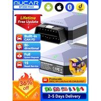 Wholesale MUCAR BT200 Max OBD2 Scanner CAN FD Bi-Directional Control All System Diagnostic Tool 15 Reset Lifetime Free Update