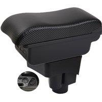 Ford Ecosport Armrest box central console storage case driver elbow support carbon fibre