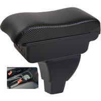 Car Ist Armrest box central console storage case driver elbow support carbon fibre