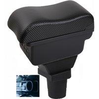 Toyota Prius C Aqua Armrest box central console storage case driver elbow support carbon fibre