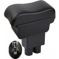 Toyota Yaris vios Armrest box central console storage case driver elbow support carbon fibre