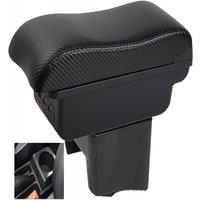 Car werk polo Mk5 6R Vento Armrest box central console storage case driver elbow support carbon fibre