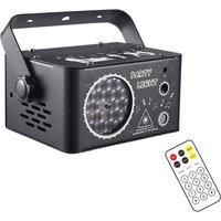 3 In 1 LED Honeycomb Patterns Party Light Disco Laser Projector Birthday Bar DJ KTV Indoor Disco Decoration Stage Effect G50D3