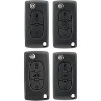 OHMSEN Flip Key Fob Case 2/3 Button CE0536/CE0523 VA2/HU83 for Citroen Picasso C4 Dispatch Berlingo Peugeot Expert 207 307 308
